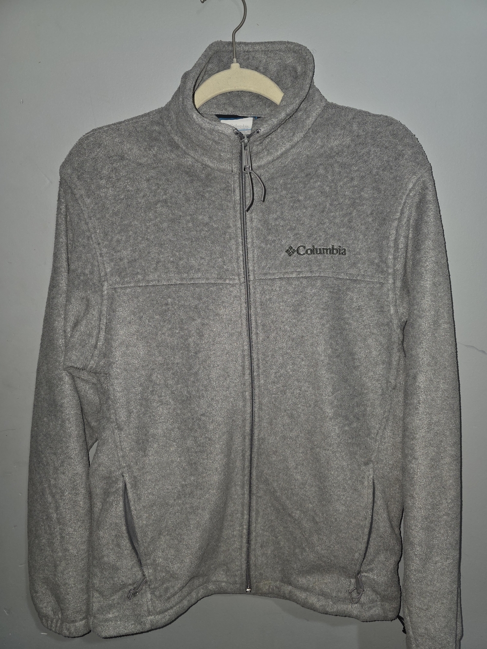 Columbia Men's Grey Full-Zip Fleece Jacket-Small